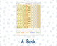 Kit 0229 - A5 - Plum Paper Daily - Weekly Kit - August - Golden Faces