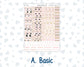Kit 0297 - A5 - Plum Paper Daily - Weekly Kit - October - Pink Spell