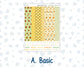 Kit 0277 - A5 - Plum Paper Daily - Weekly Kit - August - Sunflower Drama Club