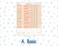 Kit 0228 - A5 - Plum Paper Daily - Weekly Kit - August - Just Peachy