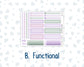 Kit 0263 - A5 - Plum Paper Daily - Weekly Kit - April - Lavender Drift