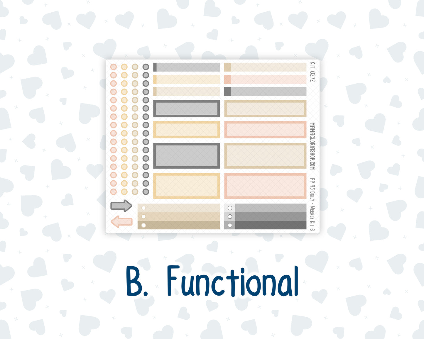Kit 0272 - A5 - Plum Paper Daily - Weekly Kit - May - Graduation