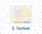 Kit 0265 - A5 - Plum Paper Daily - Weekly Kit - May - Honeybee Sky