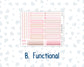 Kit 0297 - A5 - Plum Paper Daily - Weekly Kit - October - Pink Spell