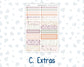Kit 0293 - A5 - Plum Paper Daily - Weekly Kit - September - Fleur de Provence