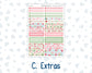 Kit 0276 - A5 - Plum Paper Daily - Weekly Kit - July - Melon Crush