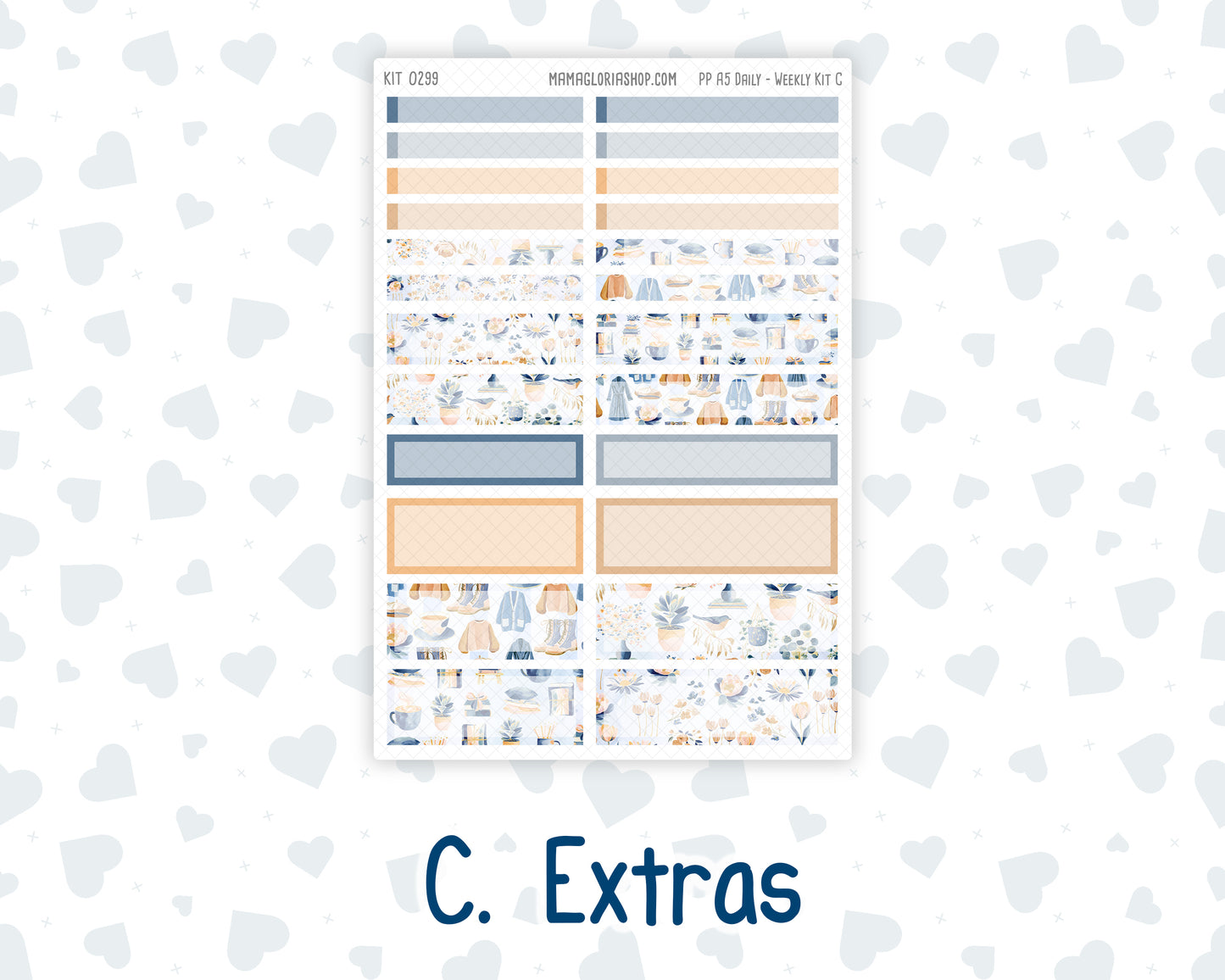 Kit 0299 - A5 - Plum Paper Daily - Weekly Kit - October - Book Nook