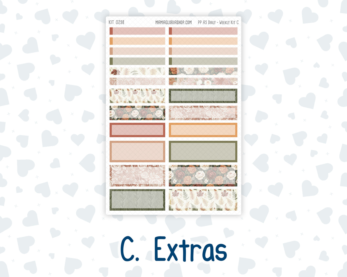 Kit 0298 - A5 - Plum Paper Daily - Weekly Kit - October - Velvet Bloom