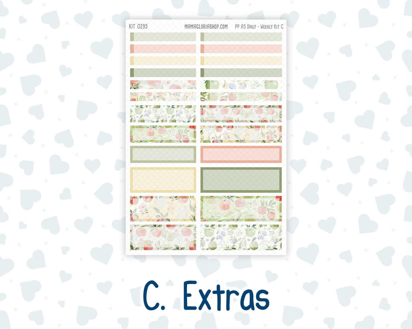 Kit 0295 - A5 - Plum Paper Daily - Weekly Kit - September - Apple Harvest