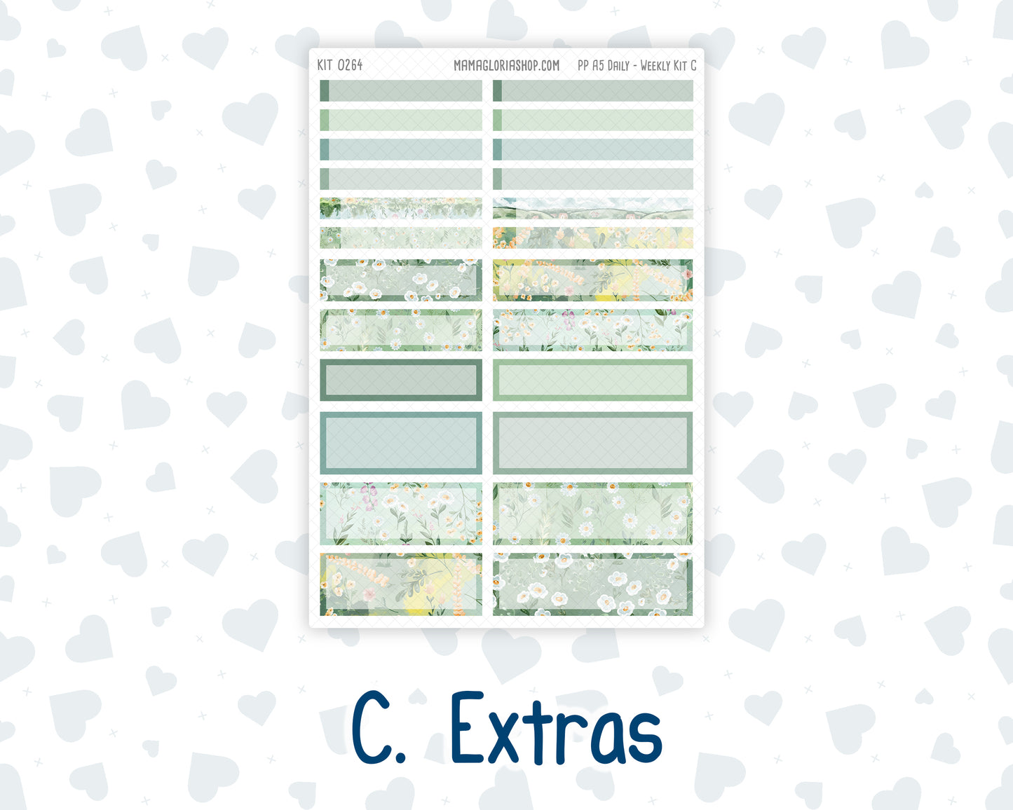 Kit 0264 - A5 - Plum Paper Daily - Weekly Kit - May - Spring Walk