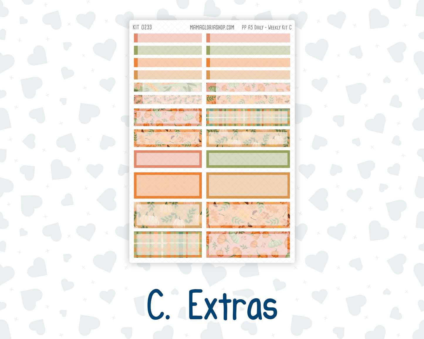 Kit 0233 - A5 - Plum Paper Daily - Weekly Kit - September - Cinnamon Days
