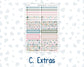 Kit 0275 - A5 - Plum Paper Daily - Weekly Kit - July - Tropical Safari Blush