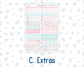 Kit 0246 - A5 - Plum Paper Daily - Weekly Kit - December - Gingerbread Sweets