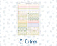Kit 0280 - A5 - Plum Paper Daily - Weekly Kit - Half Past Six In August