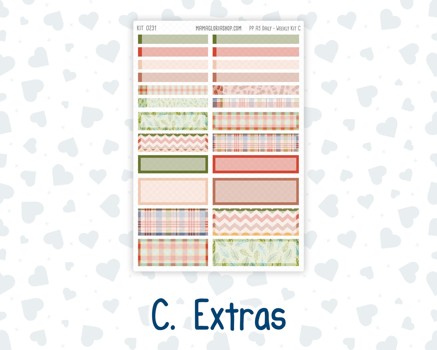 Kit 0231 - A5 - Plum Paper Daily - Weekly Kit - August - Backyard BBQ