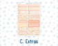Kit 0241 - A5 - Plum Paper Daily - Weekly Kit - November - Pumpkin Latte
