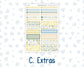 Kit 0274 - A5 - Plum Paper Daily - Weekly Kit - July - Sunny Lemon Shore