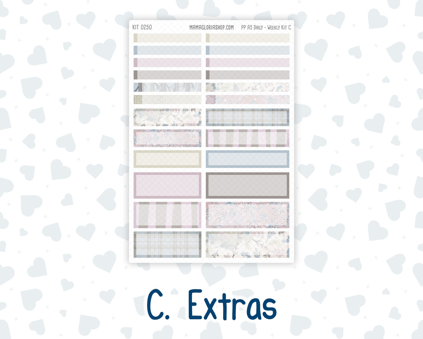 Kit 0250 - A5 - Plum Paper Daily - Weekly Kit - Quiet January