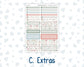 Kit 0245 - A5 - Plum Paper Daily - Weekly Kit - December - Vintage Christmas