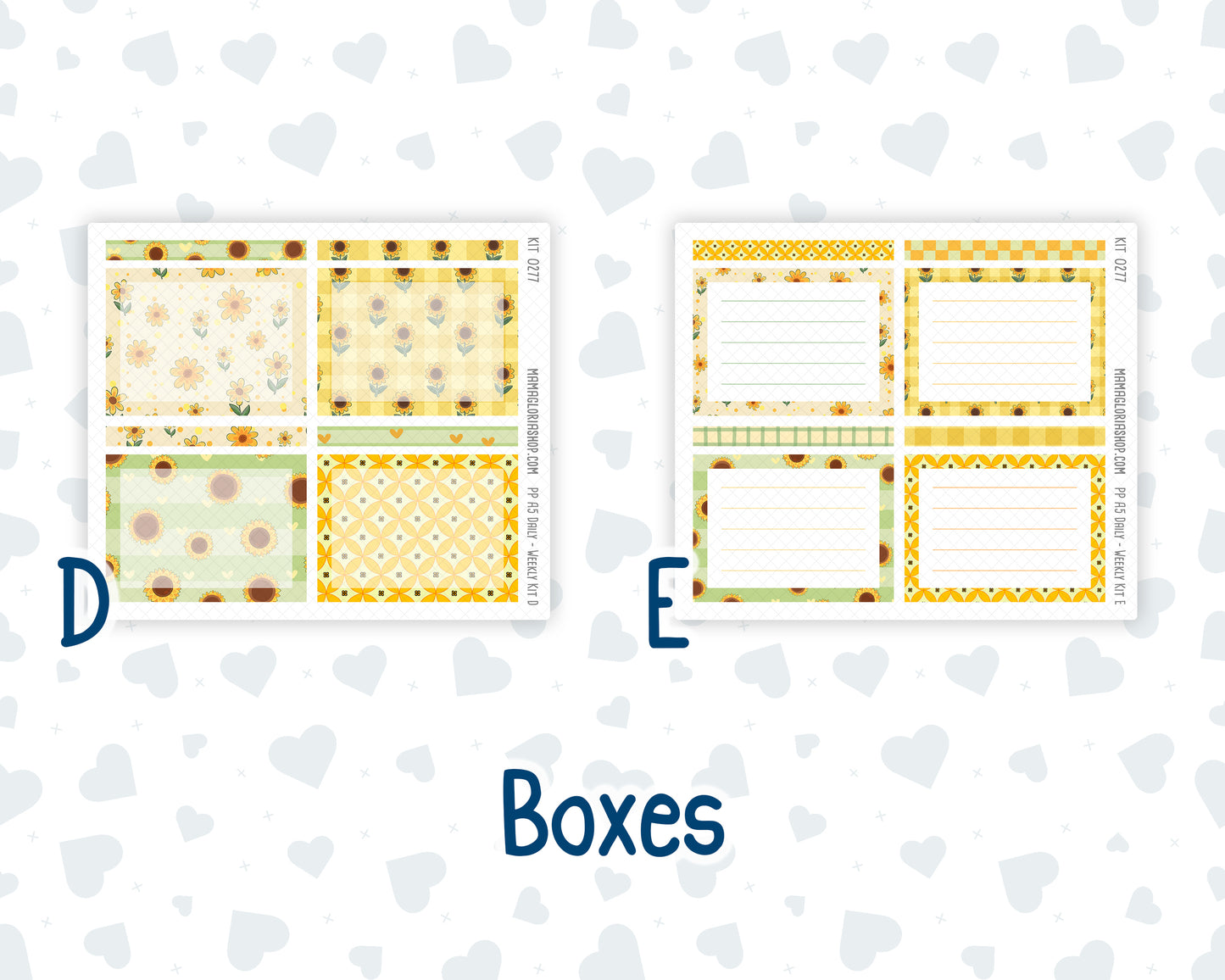 Kit 0277 - A5 - Plum Paper Daily - Weekly Kit - August - Sunflower Drama Club