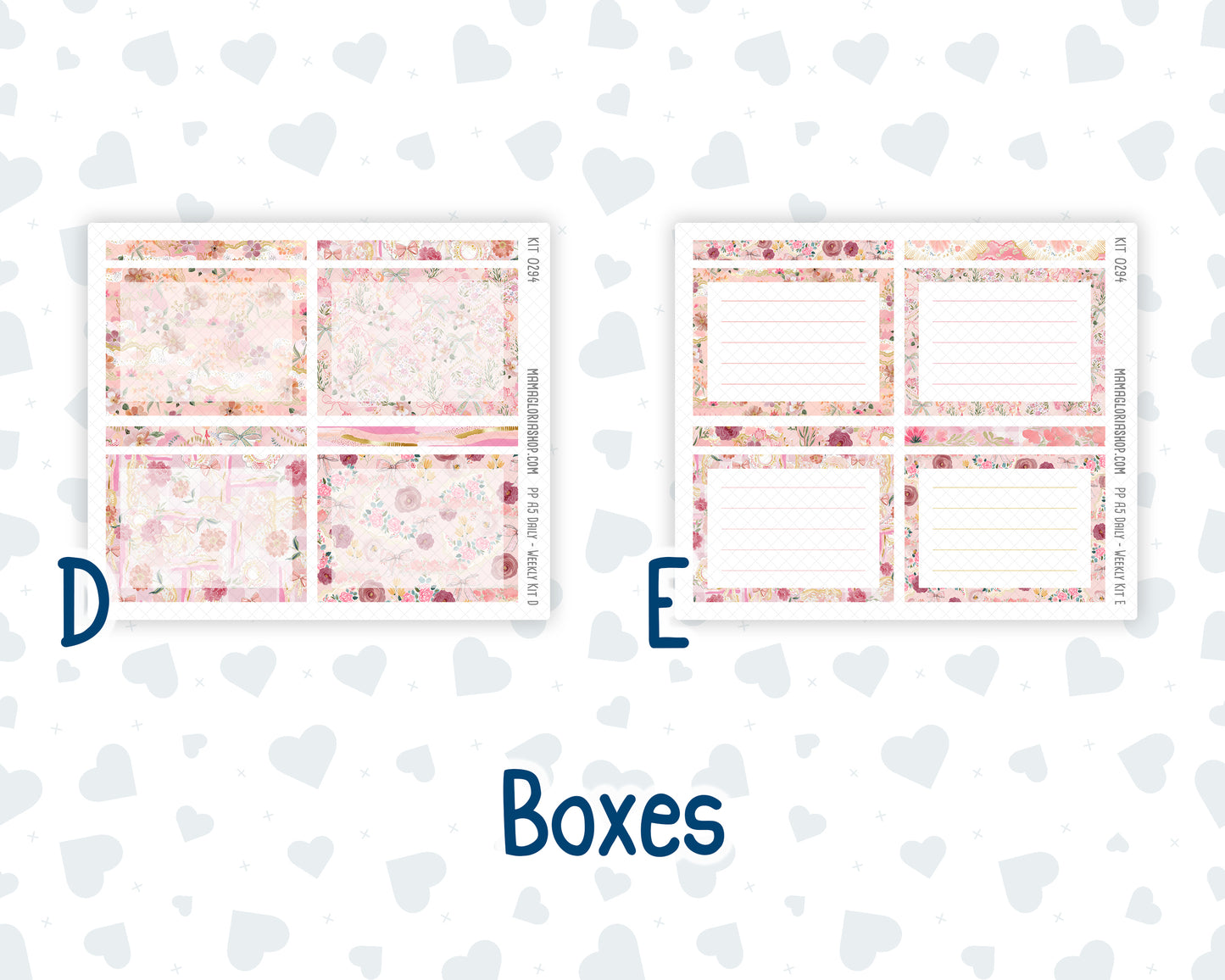 Kit 0294 - A5 - Plum Paper Daily - Weekly Kit - September - Rosy Reveria