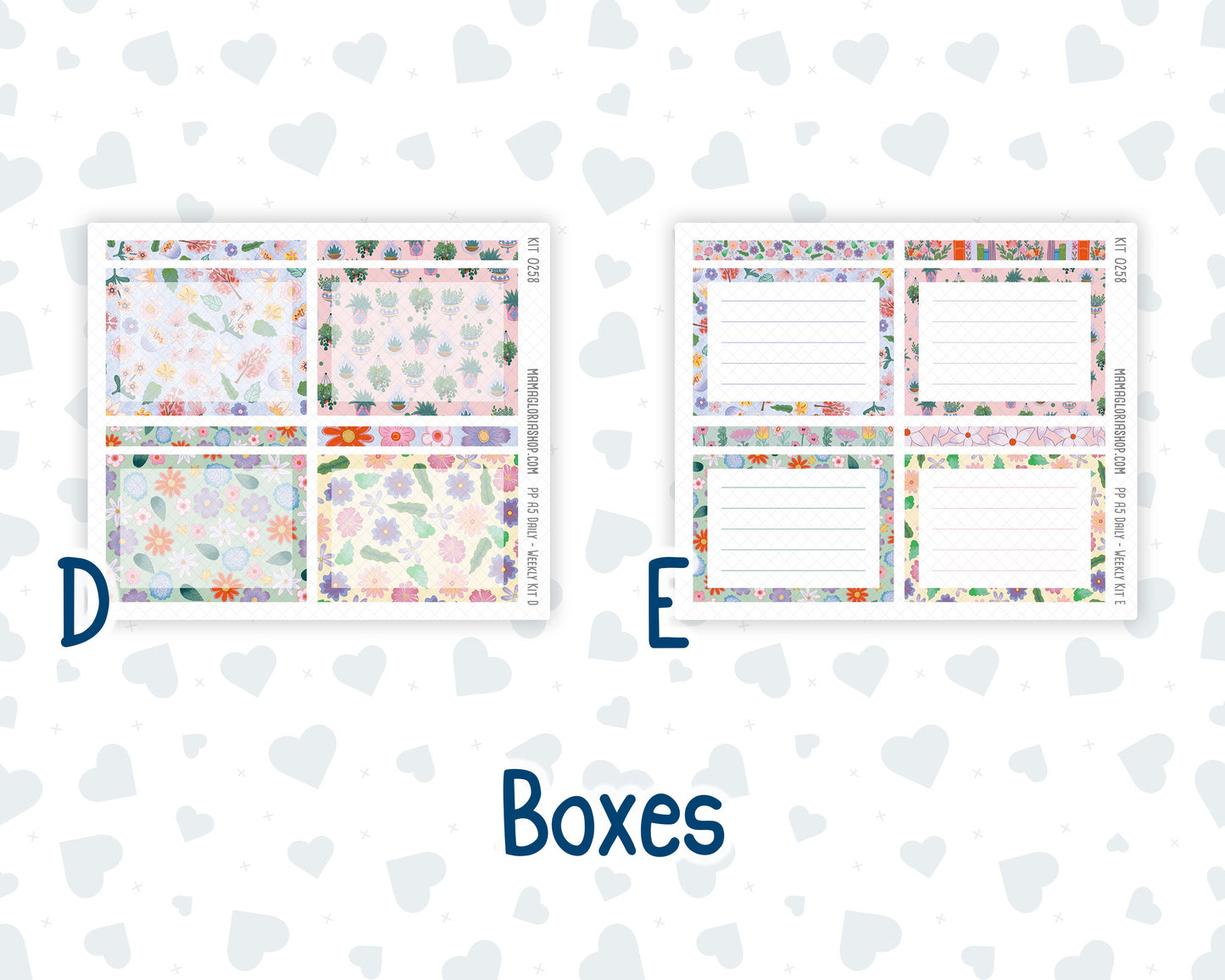 Kit 0258 - A5 - Plum Paper Daily - Weekly Kit - March - Plant Therapy