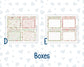 Kit 0244 - A5 - Plum Paper Daily - Weekly Kit - December - Santas Village
