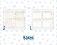 Kit 0260 - A5 - Plum Paper Daily - Weekly Kit - April - Pastel Egg Hunt