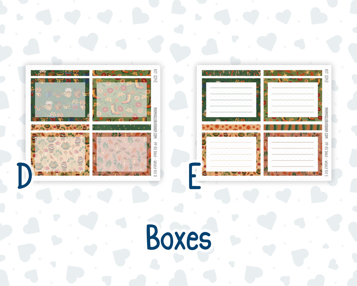 Kit 0242 - A5 - Plum Paper Daily - Weekly Kit - November - Cottage Autumn