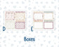 Kit 0293 - A5 - Plum Paper Daily - Weekly Kit - September - Fleur de Provence