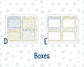 Kit 0265 - A5 - Plum Paper Daily - Weekly Kit - May - Honeybee Sky