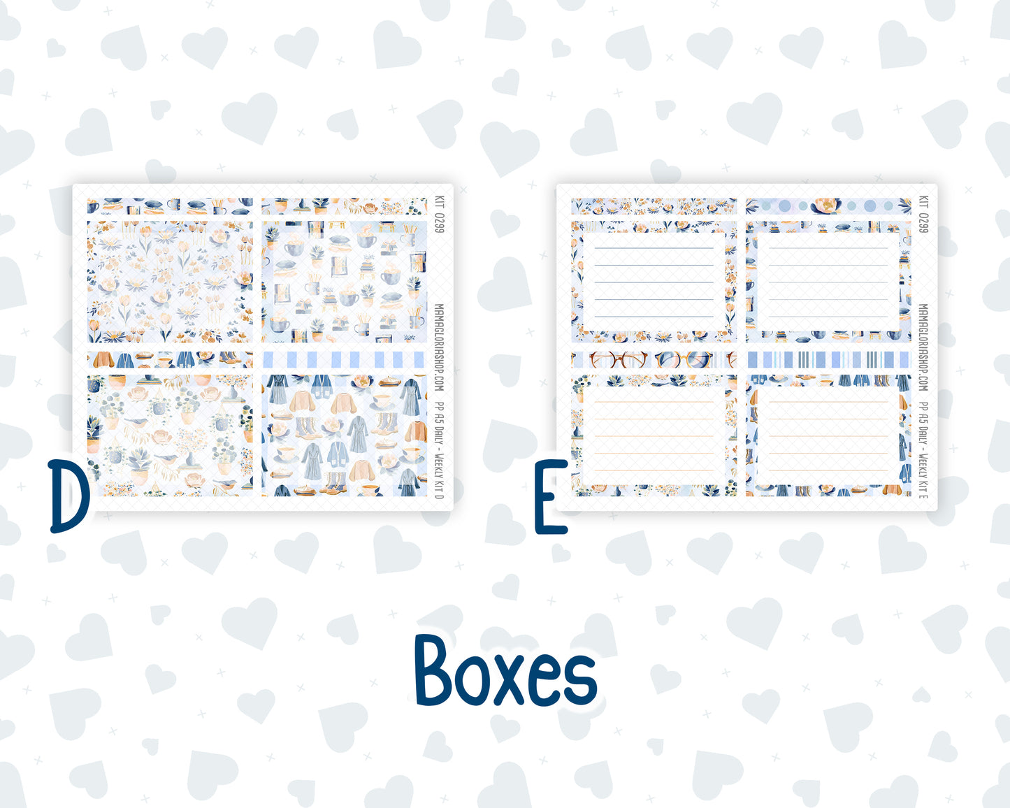 Kit 0299 - A5 - Plum Paper Daily - Weekly Kit - October - Book Nook