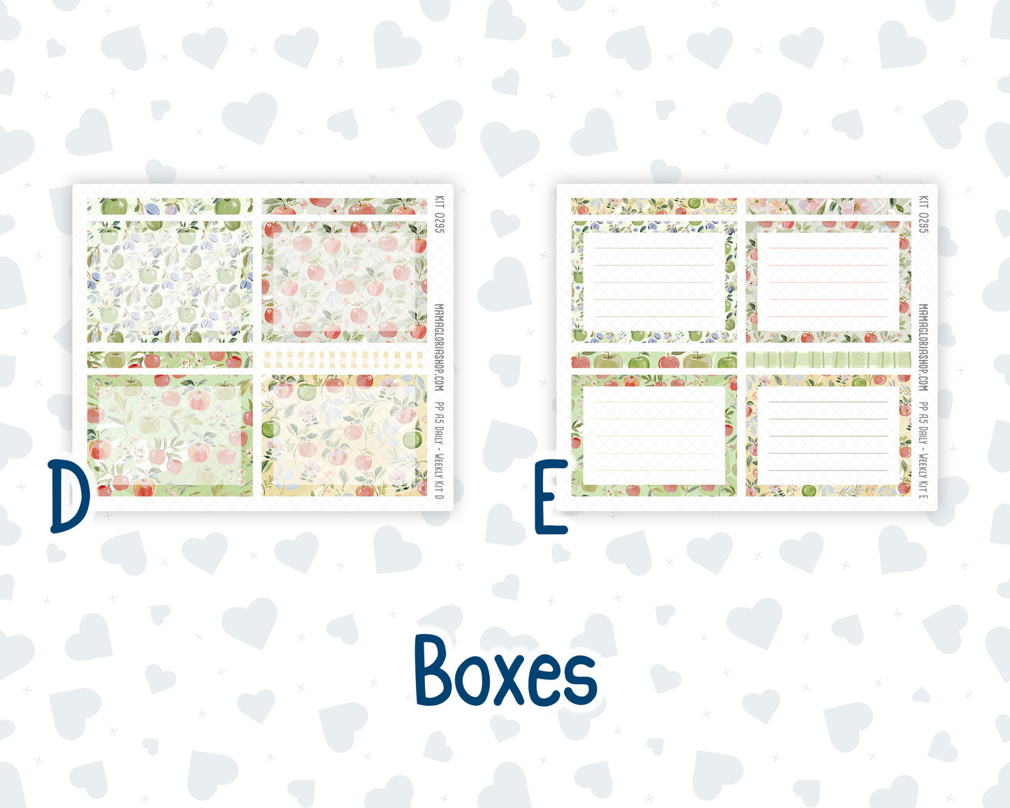 Kit 0295 - A5 - Plum Paper Daily - Weekly Kit - September - Apple Harvest