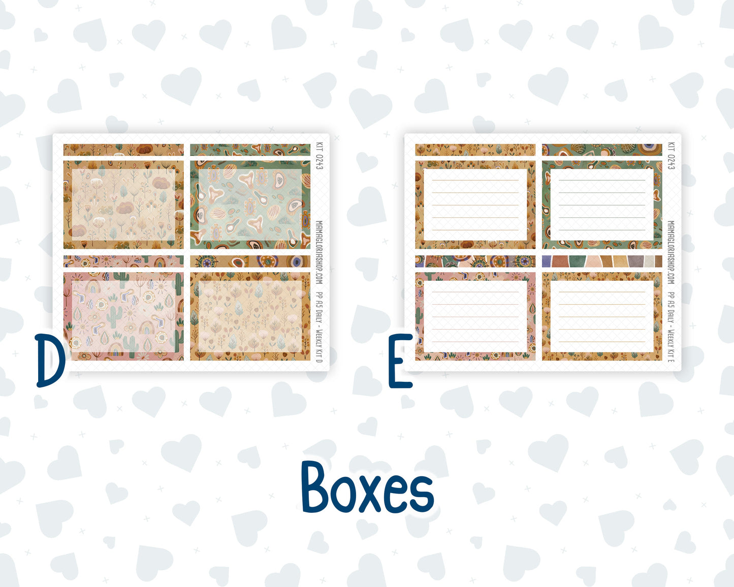 Kit 0243 - A5 - Plum Paper Daily - Weekly Kit - November - Boho Autumn
