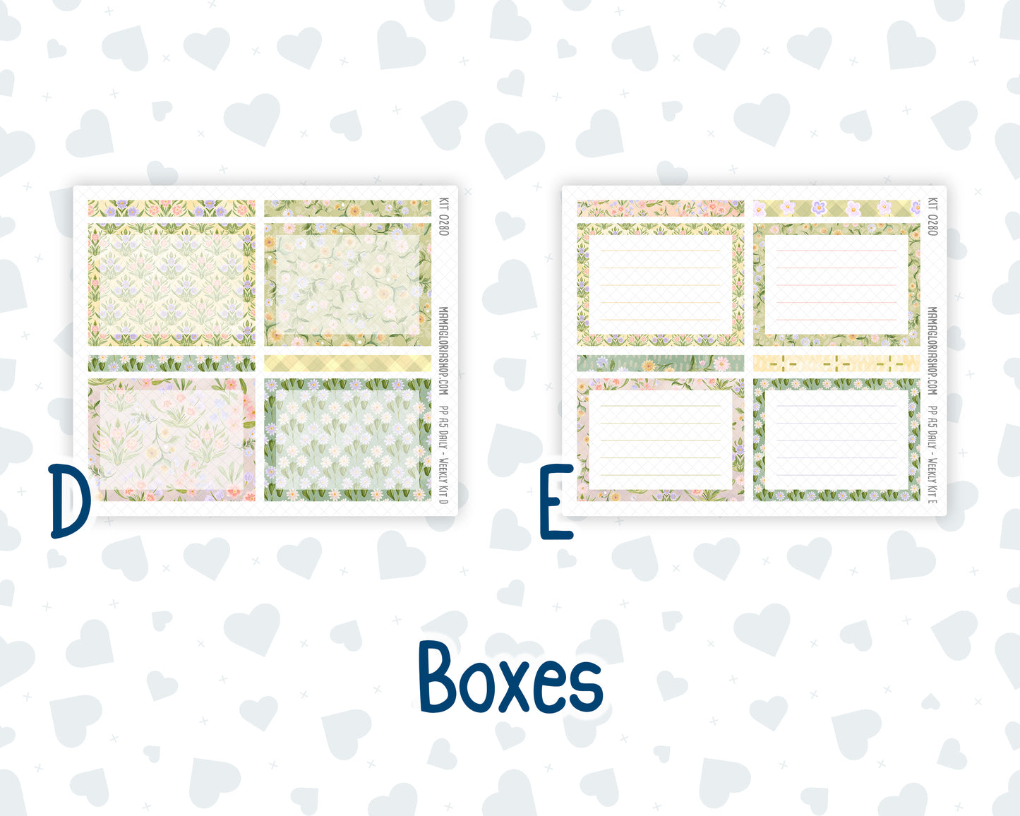 Kit 0280 - A5 - Plum Paper Daily - Weekly Kit - Half Past Six In August