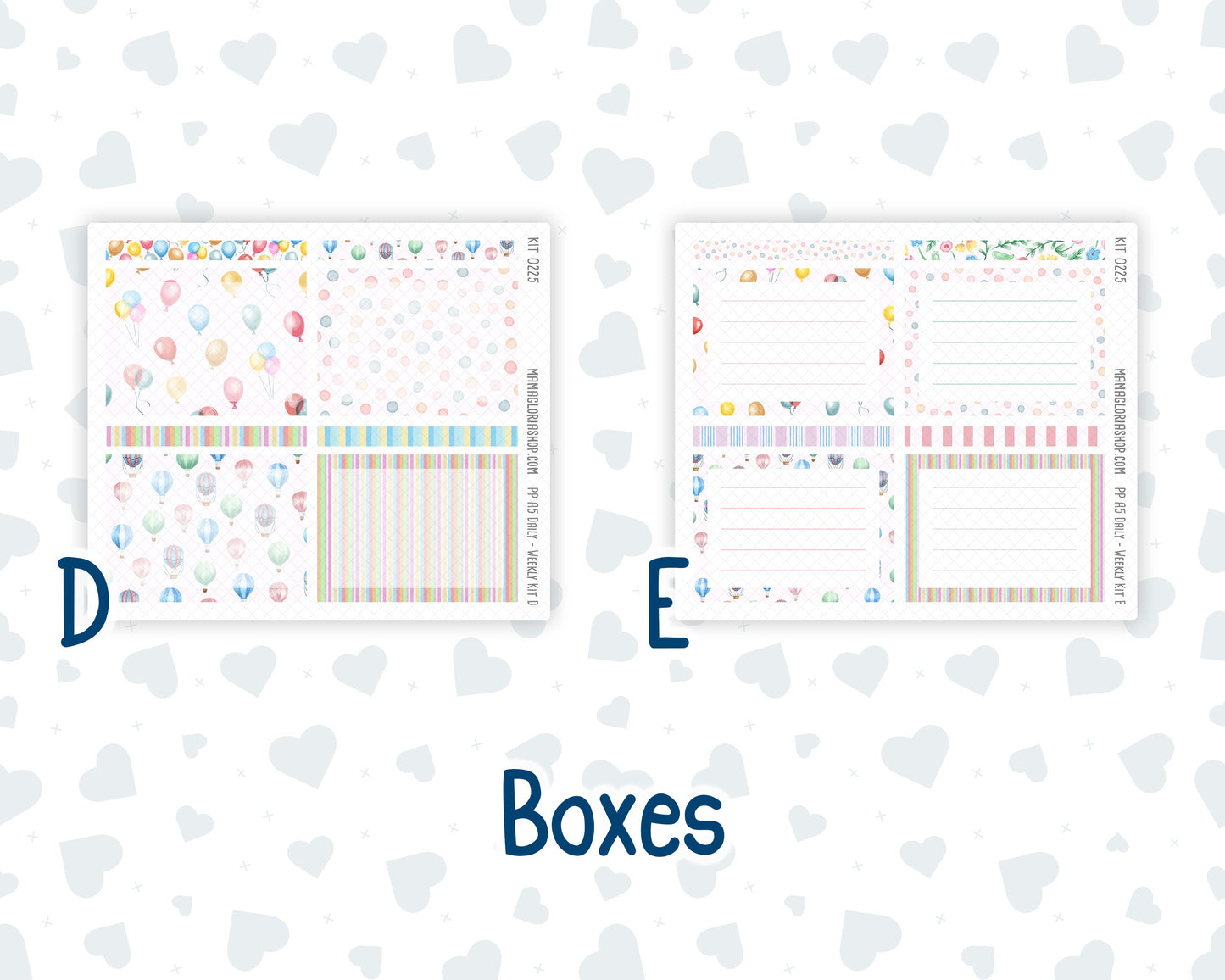 Kit 0225 - A5 - Plum Paper Daily - Weekly Kit - July - Carnival Joy