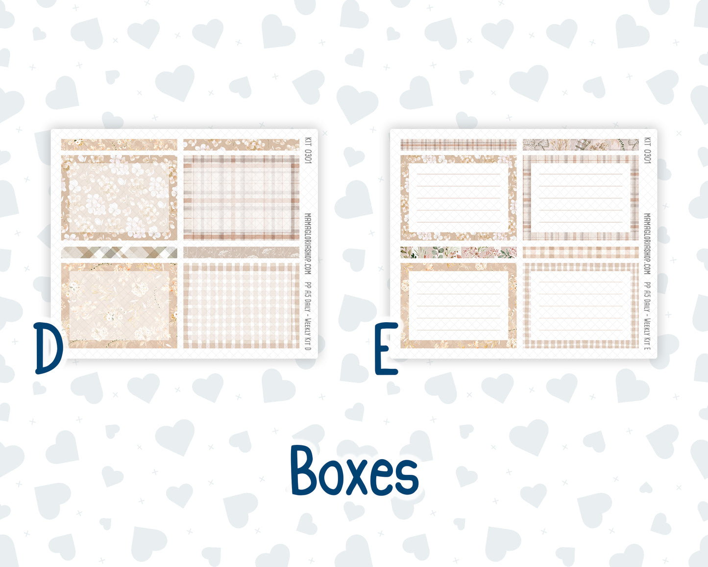 Kit 0301 - A5 - Plum Paper Daily - Weekly Kit - November - Sunday Comfort