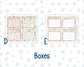 Kit 0308 - A5 - Plum Paper Daily - Weekly Kit - December - Knit & Holly