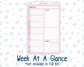 Kit 0262 - A5 - Plum Paper Daily - Weekly Kit - April - Spring Puffs