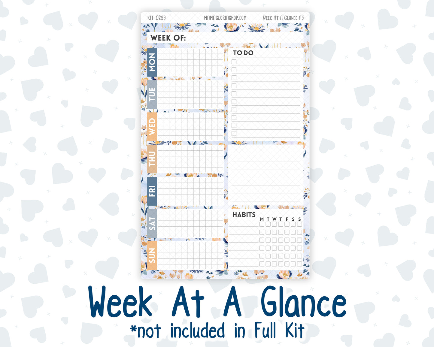 Kit 0299 - A5 - Plum Paper Daily - Weekly Kit - October - Book Nook