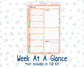 Kit 0278 - A5 - Plum Paper Daily - Weekly Kit - August - Oops, All Peaches