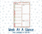 Kit 0244 - A5 - Plum Paper Daily - Weekly Kit - December - Santas Village