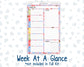 Kit 0269 - A5 - Plum Paper Daily - Weekly Kit - June - Dolce Mare