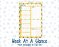Kit 0277 - A5 - Plum Paper Daily - Weekly Kit - August - Sunflower Drama Club