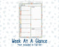 Kit 0261 - A5 - Plum Paper Daily - Weekly Kit - April - Llama Spring