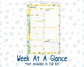 Kit 0227 - A5 - Plum Paper Daily - Weekly Kit - July - Lemon Grove