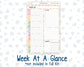 Kit 0260 - A5 - Plum Paper Daily - Weekly Kit - April - Pastel Egg Hunt