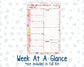 Kit 0294 - A5 - Plum Paper Daily - Weekly Kit - September - Rosy Reveria