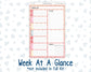 Kit 0254 - A5 - Plum Paper Daily - Weekly Kit - February - Valentine Village