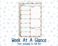 Kit 0257 - A5 - Plum Paper Daily - Weekly Kit - March - Blush Garden